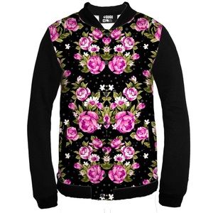 NEW Mr GuGu & Miss Go Pink Floral Athletic Jacket